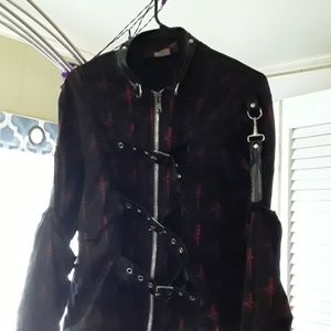 Lip service skull and daggers straight jacket
